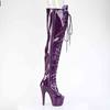 Pleaser - ADORE3021GP Platform Overknee Boots - Purple Product image